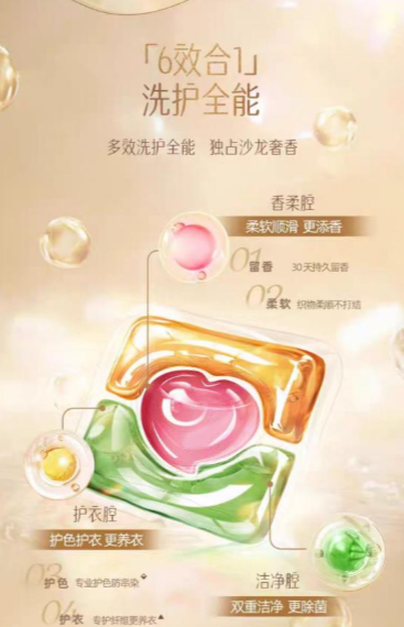 沙龙香氛洗衣凝珠让家务更有仪式感瓦力棋牌一颗搞定洗衣与香氛立白(图2)